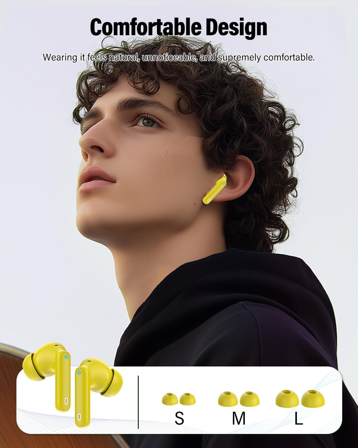 Auriculares inalámbricos, Bluetooth 5.4 Auriculares estéreo y llama...