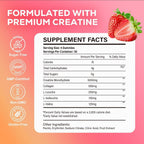 eterlower Creatina para mujeres con BCAA y colágeno, gomitas de mon...