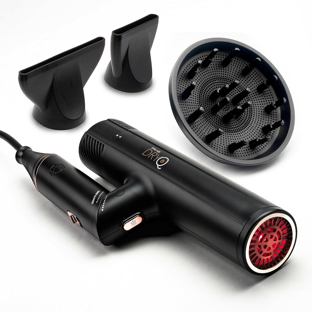 \u2060SRILabs DryQ Secador de cabello por infrarrojos: luz roja, co...