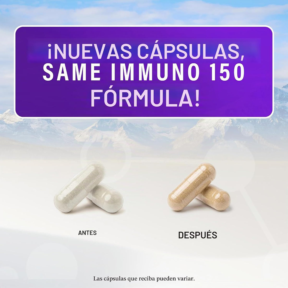 Immuno 150, suplemento de apoyo inmunológico, 150 cápsulas vegetale...
