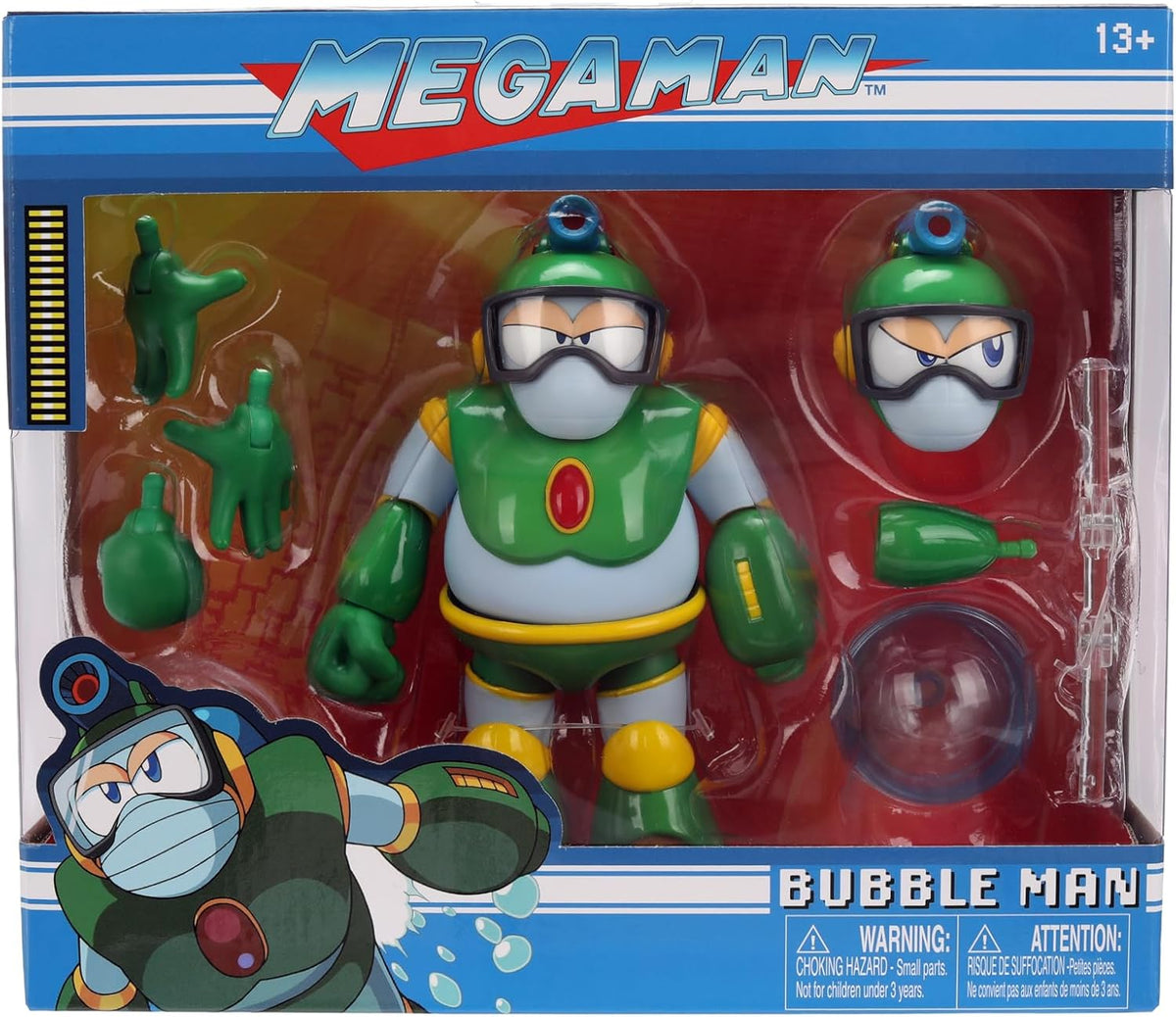 Jada Mega Man Wave 3 Bubble Man Figura de acción de juguete - Escal...