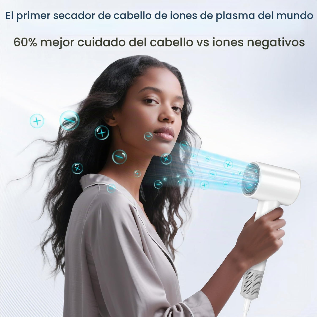 Secador de pelo con difusor, 180,000 RPM de alta velocidad con difu...