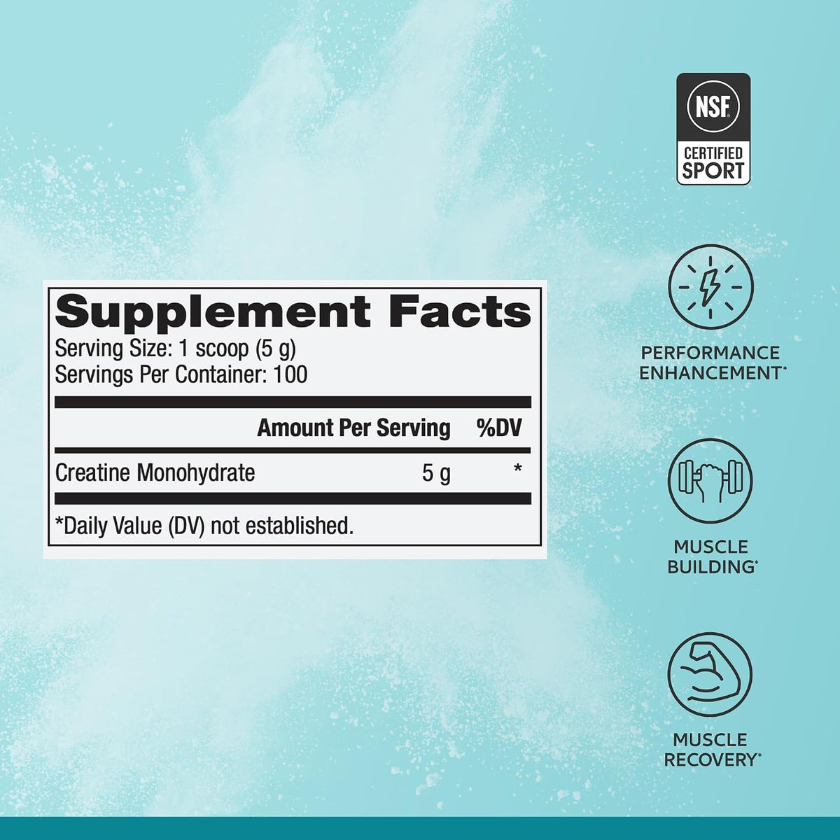 Dr. Mercola Pure Power Monohidrato de creatina, 17.60 oz (100 porci...