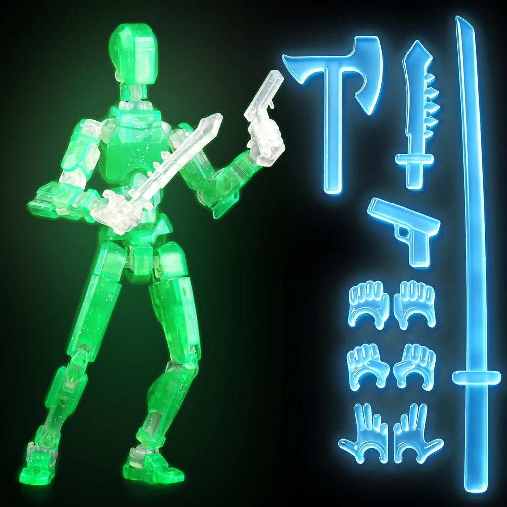 BOZOBO Juguete robot T13 para niños, figura de acción articulada im...