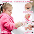 58Pcs Kit de maquillaje para niños para niña - Juego de cosméticos...