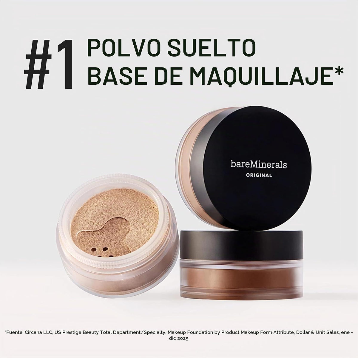 bareMinerals Base de maquillaje original en polvo suelto SPF 15, ma...