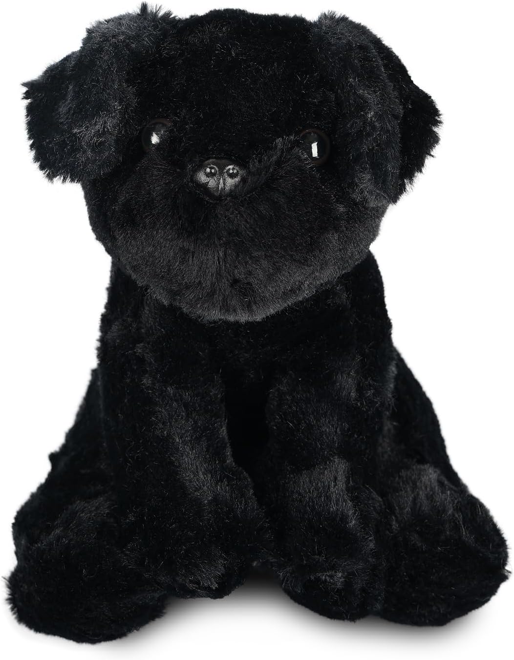 WEIGEDU Labrador Cachorro Perro Peluche Peluche Juguete, 7.9", Negr...