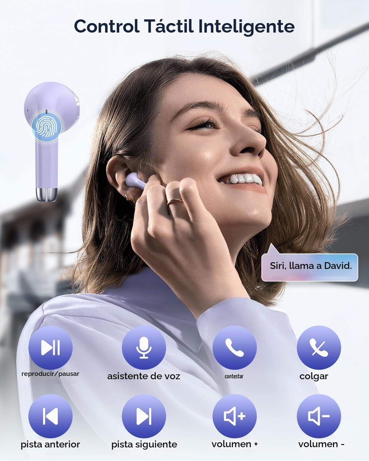KTGEE Auriculares inalámbricos Bluetooth 5.3 Auriculares con auricu...