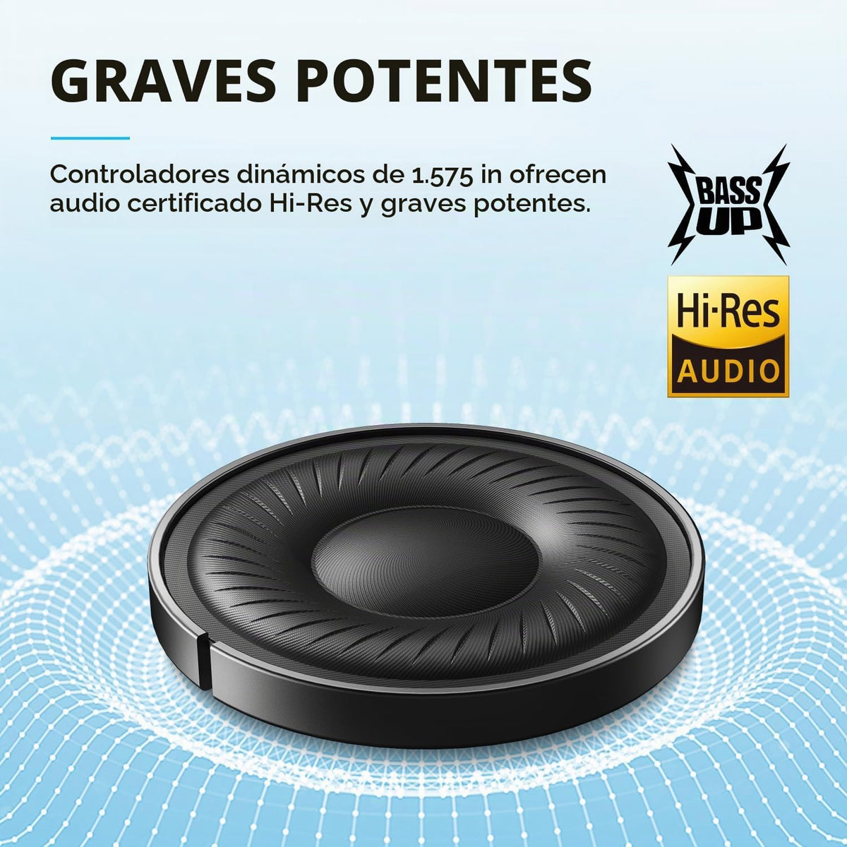 Auriculares Soundcore by Anker Q20i con funda protectora, blanco, p...