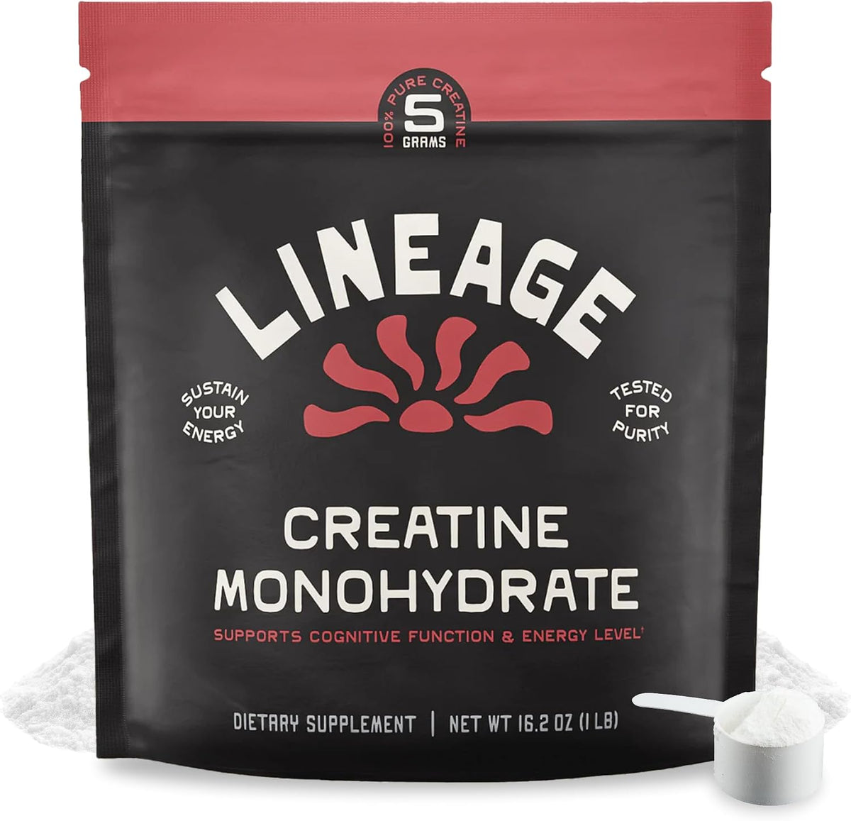 Lineage Provisions Monohidrato de creatina micronizada con sal mari...