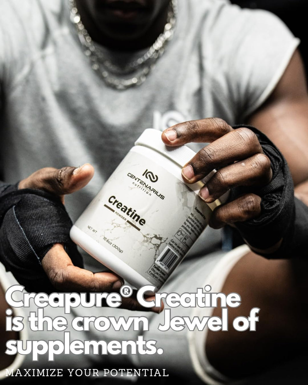 Centenarius Nutrition Monohidrato de creatina en polvo (Creapure®)...
