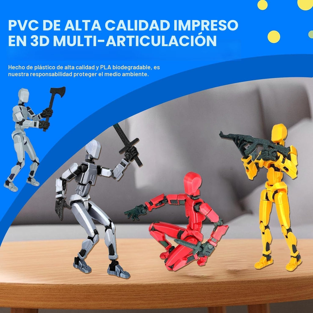 MerryXD T13 Figura de acción 3D, muñeco terminado Nova Titan Lucky...