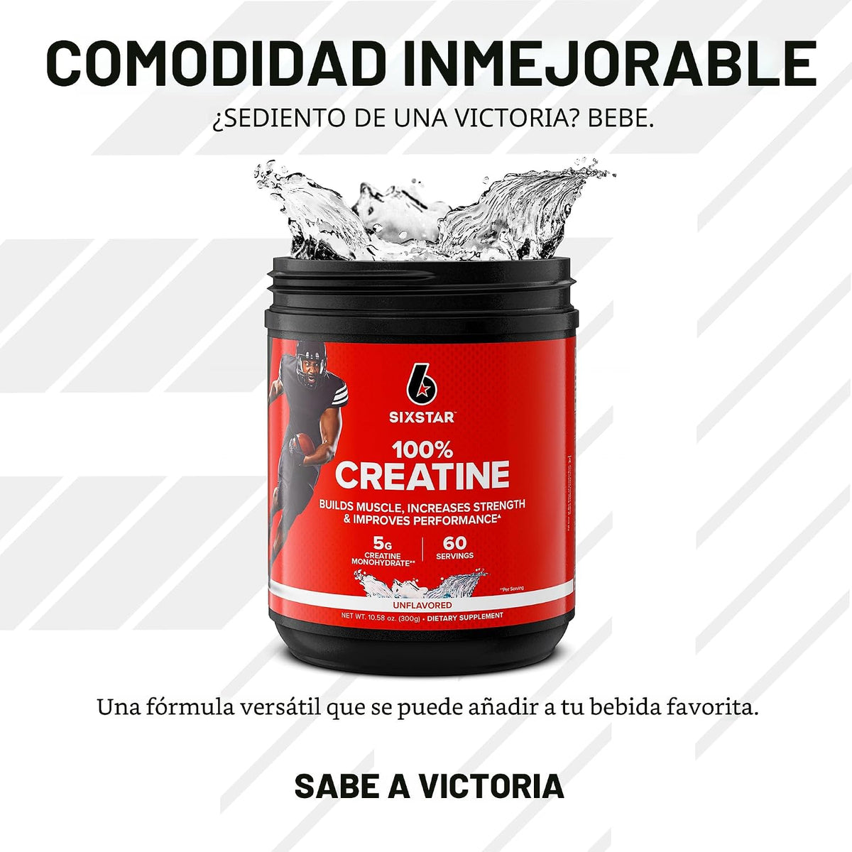 Six Star Polvo de Monohidrato de Creatina 100% - Suplemento de Mono...