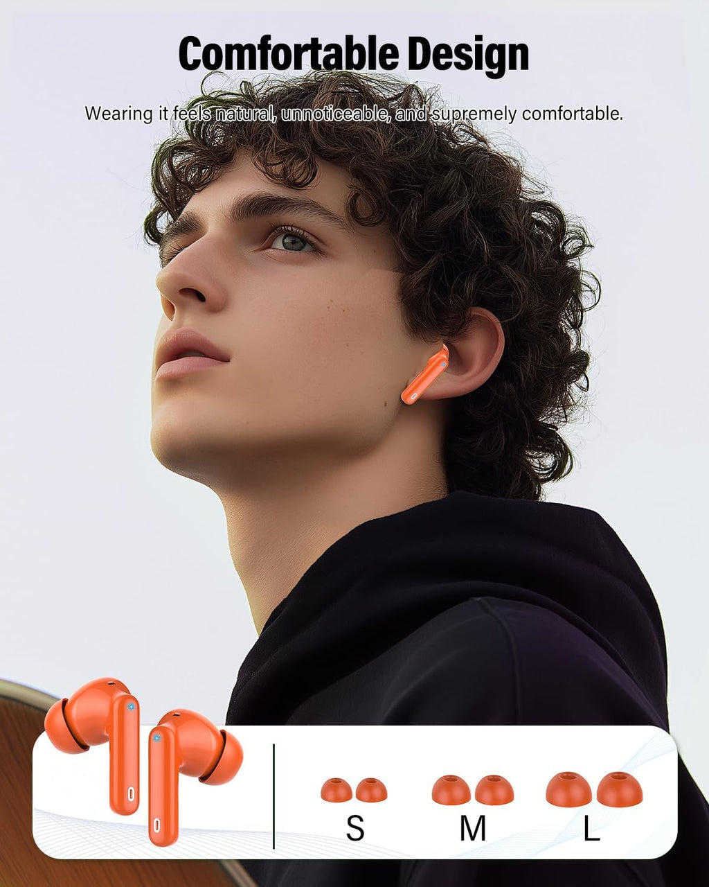 Auriculares inalámbricos, Bluetooth 5.4 Auriculares estéreo y llama...