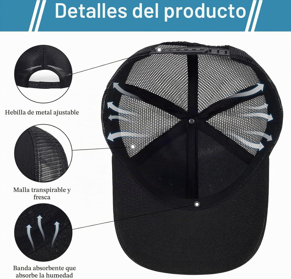 LYDTICK Paquete de 20 gorras de béisbol en blanco, gorras de camion...