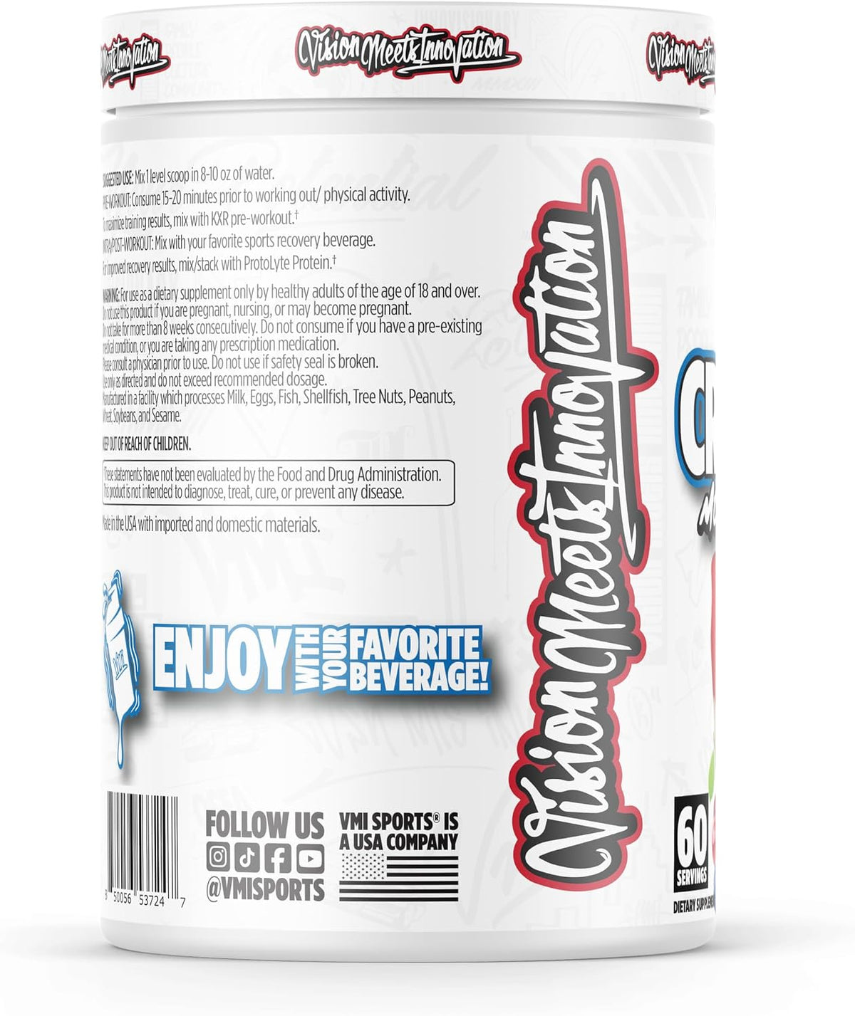 VMI Sports Monohidrato de creatina en polvo masa muscular \u2013 Fu...