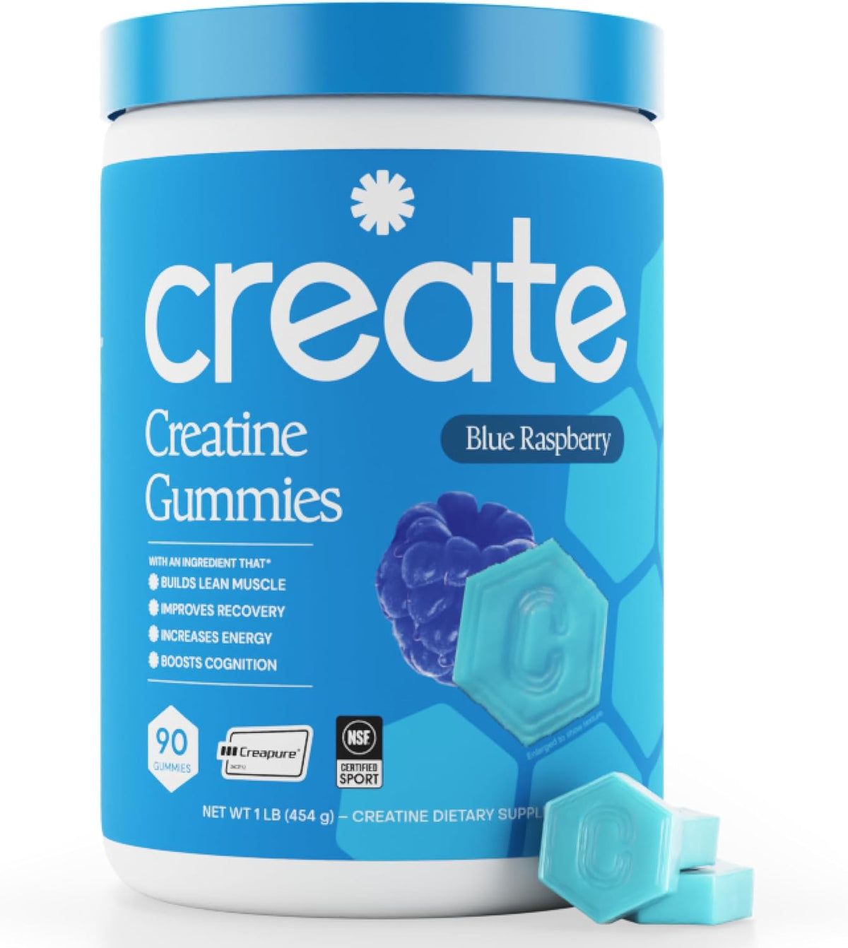 Create Gomitas de monohidrato de creatina para mujeres y hombres, f...
