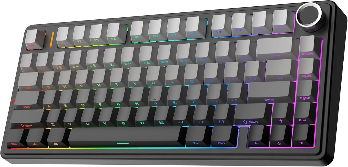 EPOMAKER x Aula F75 - Teclado mecánico con junta, 75% inalámbrico i...