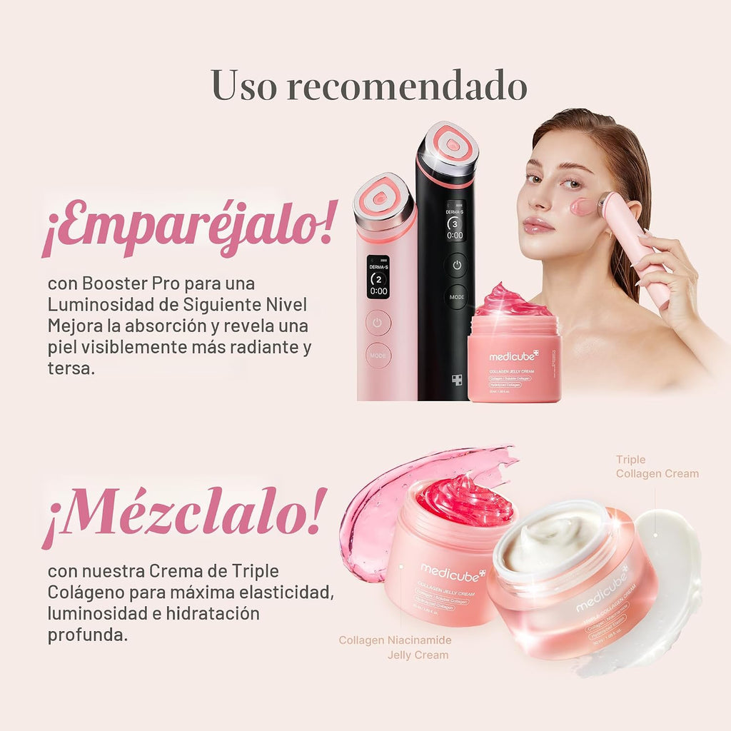 medicube Crema de gelatina de colágeno, niacinamida y colágeno hidr...
