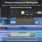 AULA F75 75% Teclado mecánico inalámbrico, teclado intercambiable e...