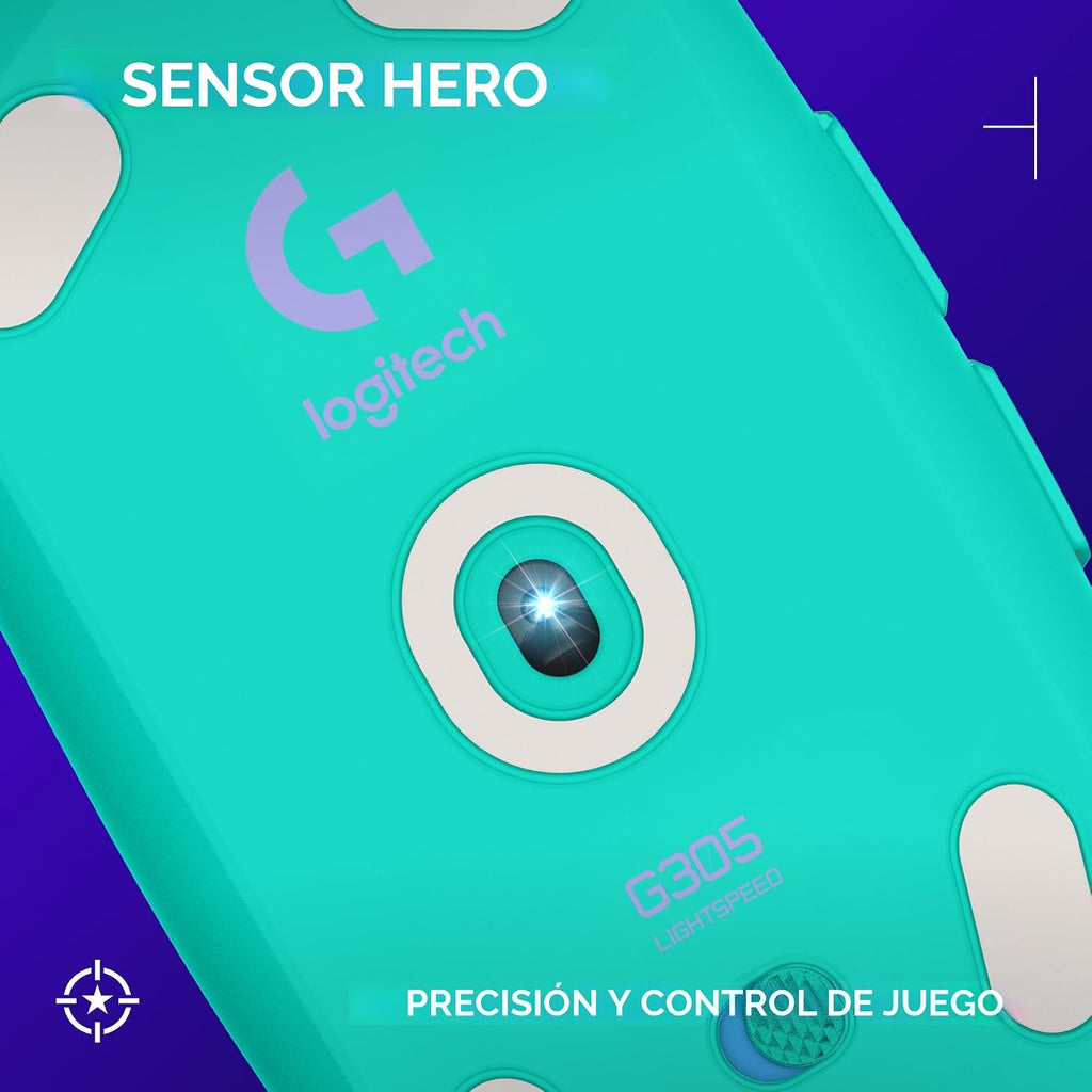 Logitech G305 Lightspeed - Mouse inalámbrico para juegos, Micrófono...