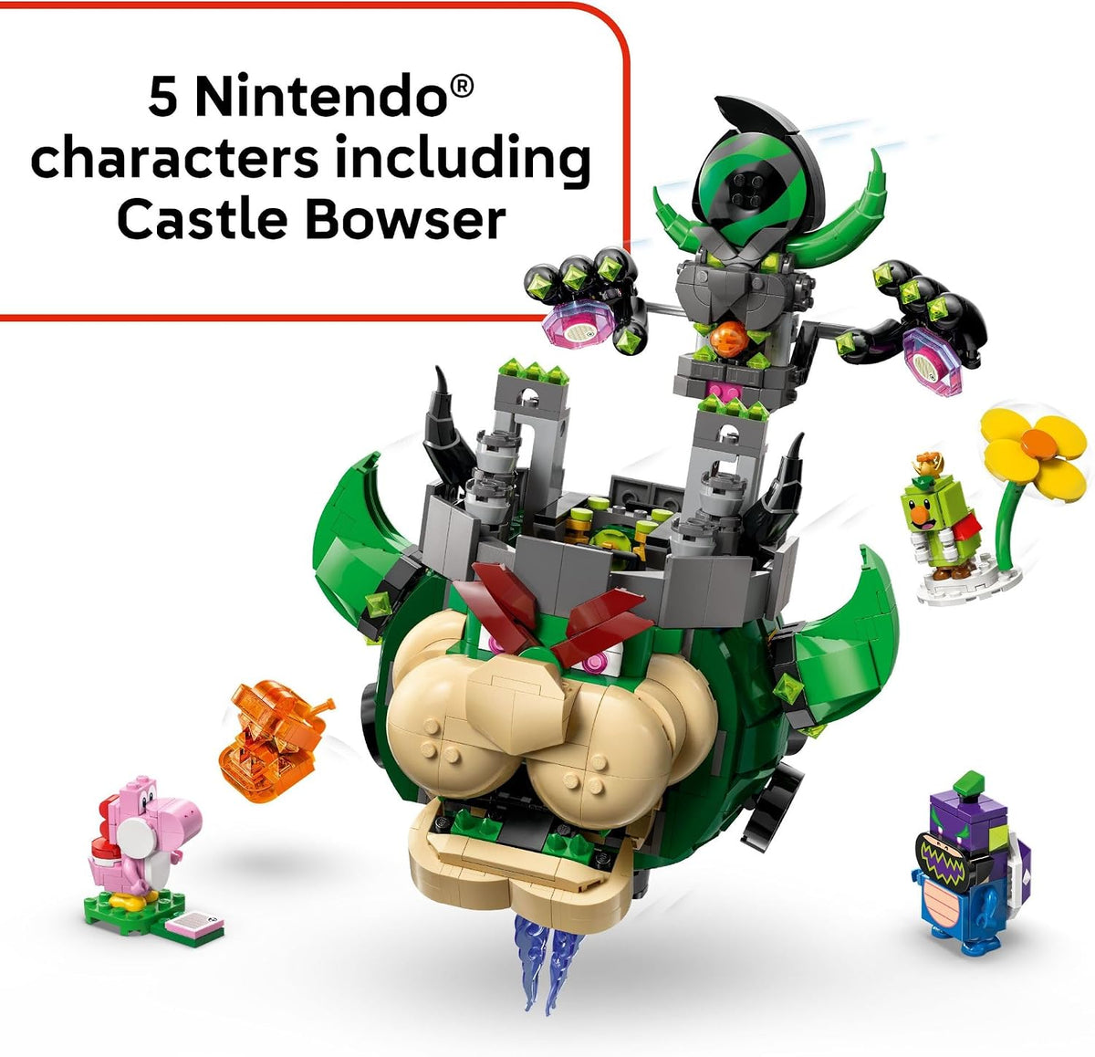 LEGO Super Mario Prince Florian &amp; Castle Bowser Juguete de cons...
