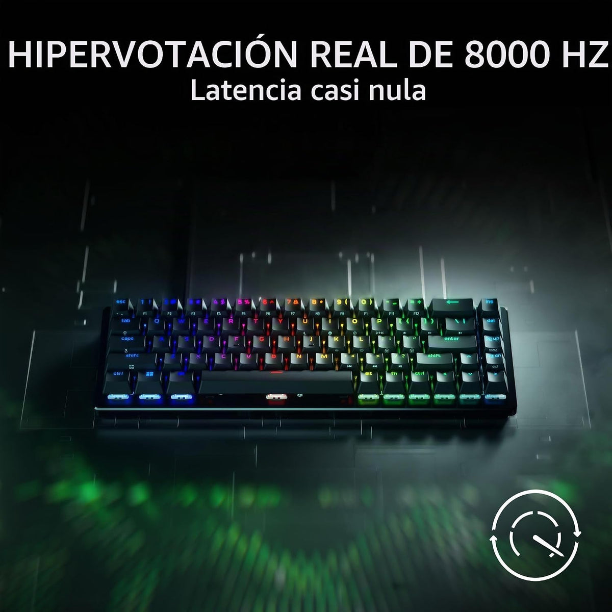 Razer Huntsman V3 HE Mini teclado magnético para juegos con cable 6...