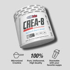 EHP Labs CREA-8 Monohidrato de creatina en polvo, sin sabor, 100 po...