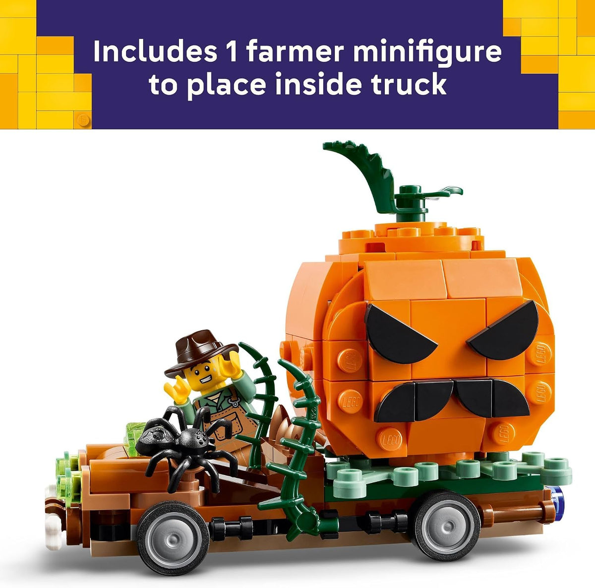 LEGO Camioneta Jack-O'-Lantern 40822 | Juguetes de construcción...