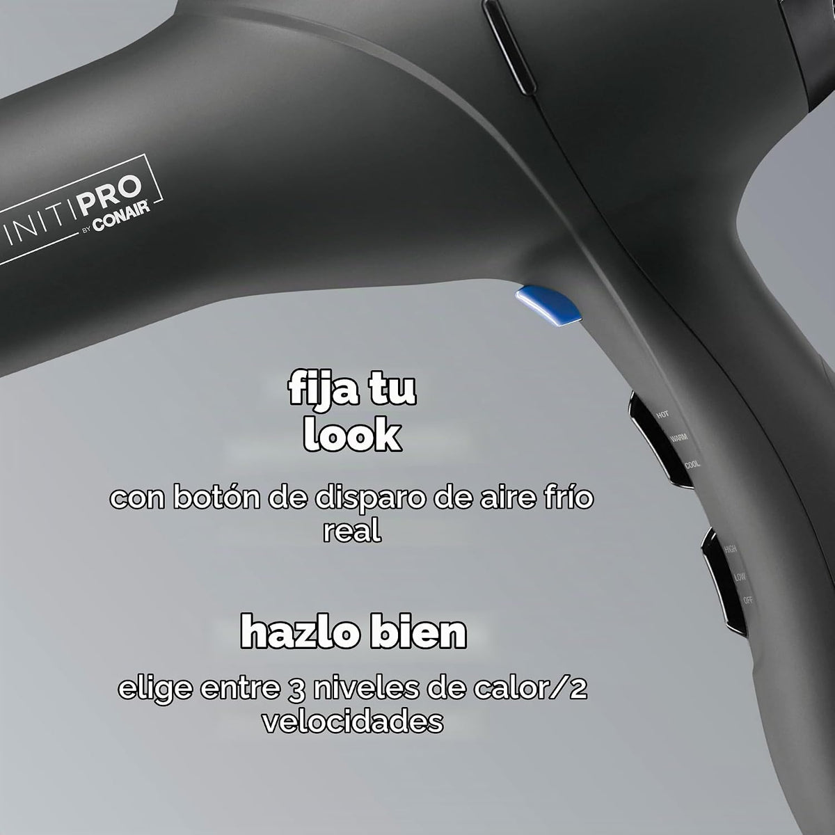 Infiniti PRO Conair - Secador de pelo con difusor, motor de CA prof...