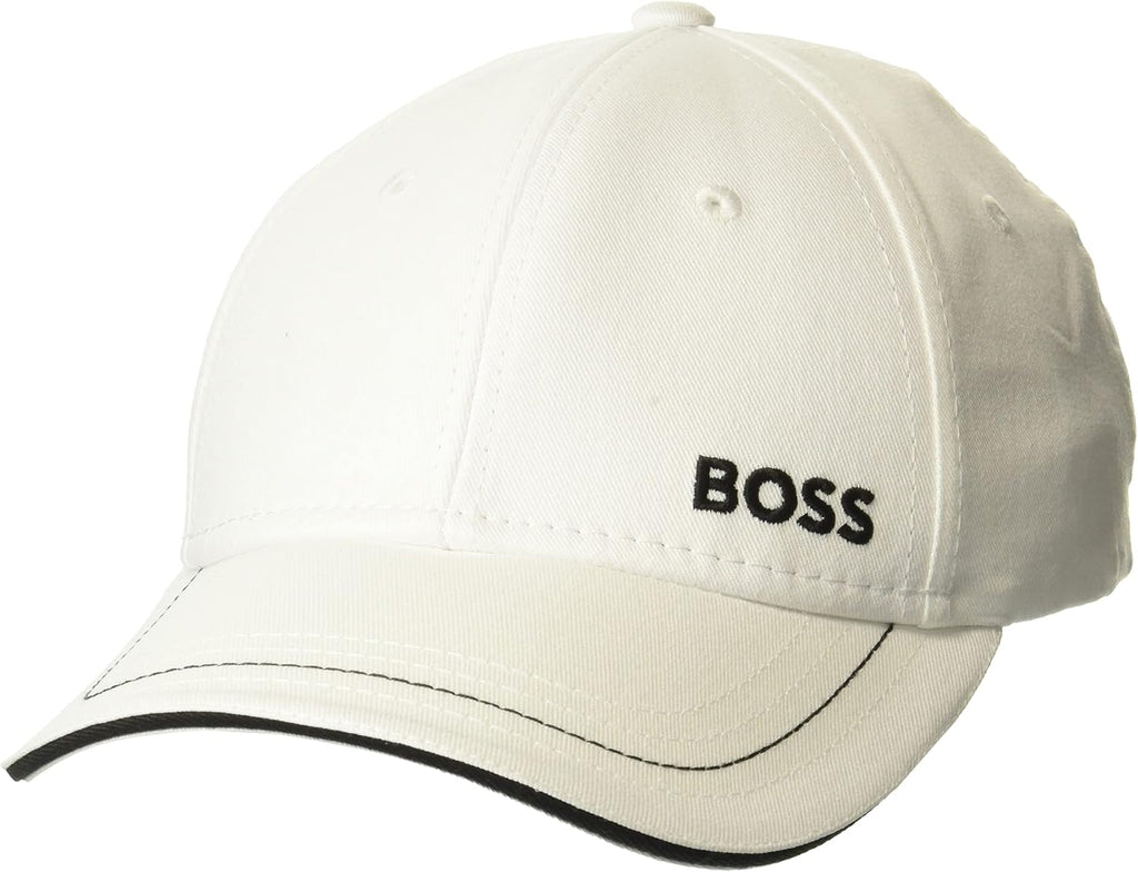 Gorra de sarga con logotipo audaz de BOSS para hombre