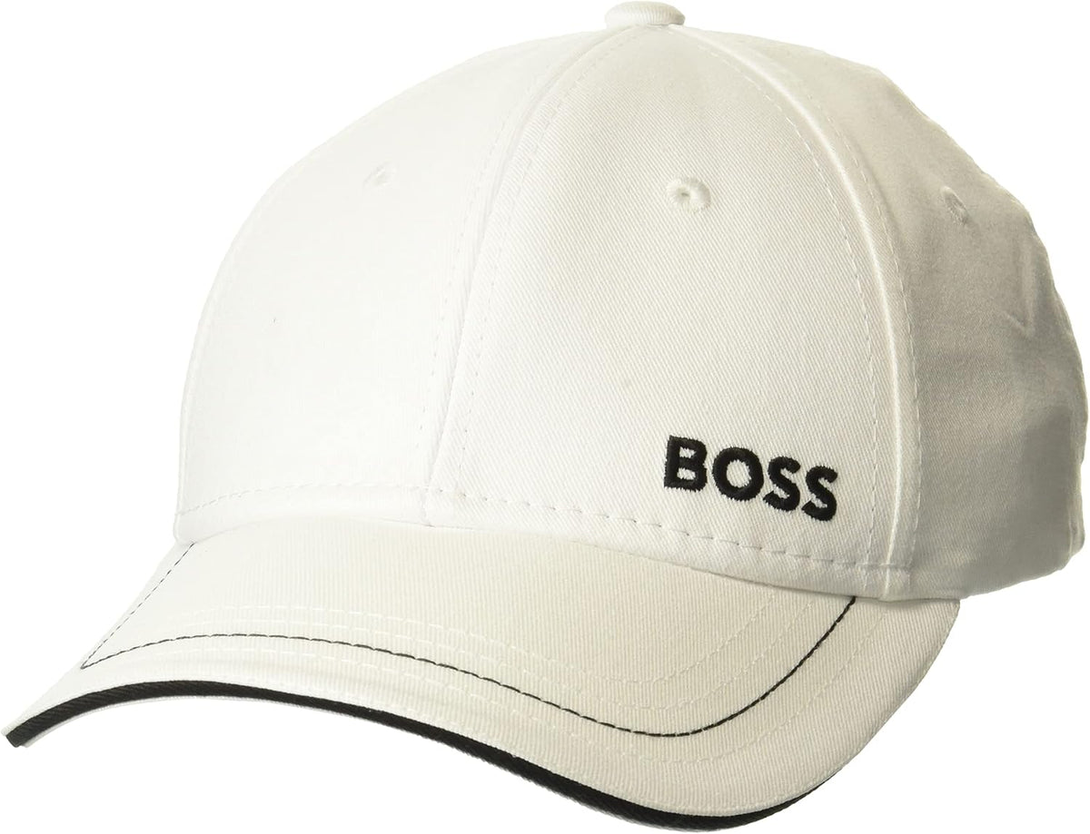 Gorra de sarga con logotipo audaz de BOSS para hombre