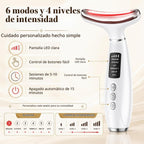 Terapia de luz roja para cara y cuello, herramienta de masajeador f...
