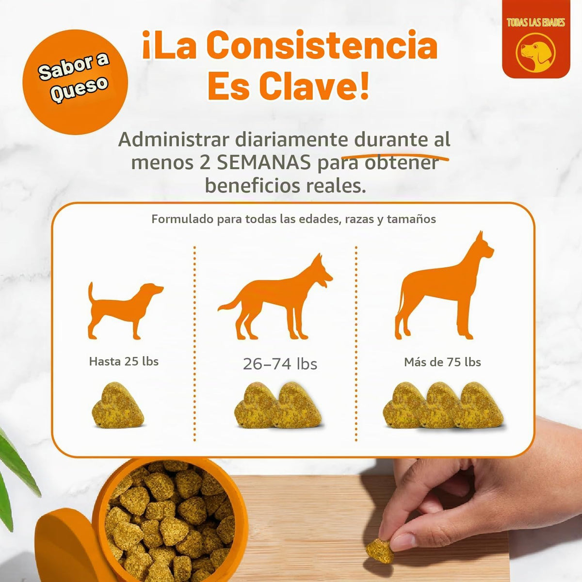 Zesty Paws Alivia la alergia de los perros - Suplemento antipicazón...