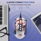 Redragon M612AK PRO Ratón inalámbrico para juegos de anime Teclas d...