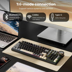 RK ROYAL KLUDGE Teclado mecánico inalámbrico N99, diseño del 96%, c...