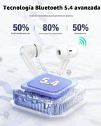 Auriculares inalámbricos, Bluetooth 5.4 Auriculares estéreo y llama...