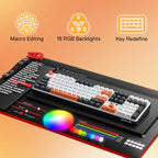 Redragon K689 PRO Teclado inalámbrico de 108 teclas RGB para juegos...
