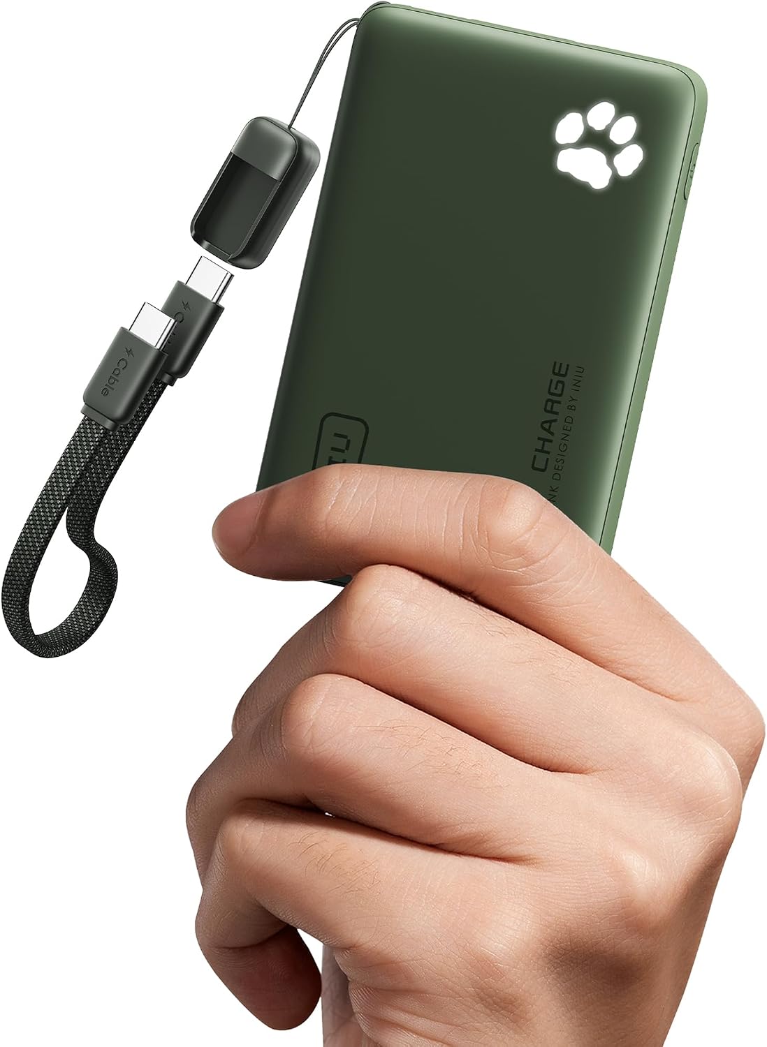 INIU 10000mAh 45W cargador portátil de carga rápida, banco de energ...