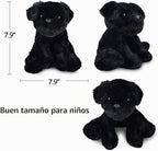 WEIGEDU Labrador Cachorro Perro Peluche Peluche Juguete, 7.9", Negr...