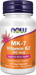 Now Foods Vitamina K2 (MK7) Cápsulas veganas, 0.0000035 oz., 60 uni...