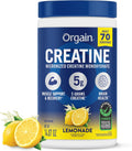 Orgain 0.18 oz de creatina monohidrato en polvo micronizado, limona...