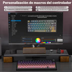 AULA F75 Pro Teclado mecánico inalámbrico, teclado personalizado in...