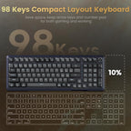 Redragon K688PRO Teclado mecánico inalámbrico para juegos con junta...