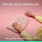 Logitech Wave Keys & Lift Vertical Mouse Combo inalámbrico ergonómi...