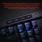 Redragon K580 Teclado mecánico para juegos RGB con cable, tecla mac...