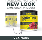 CON-CRET Creatina HCl en polvo | Apoyo de energía muscular, cogniti...