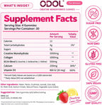 ODOL Gomitas de monohidrato de creatina de 5000 mg para mujeres con...