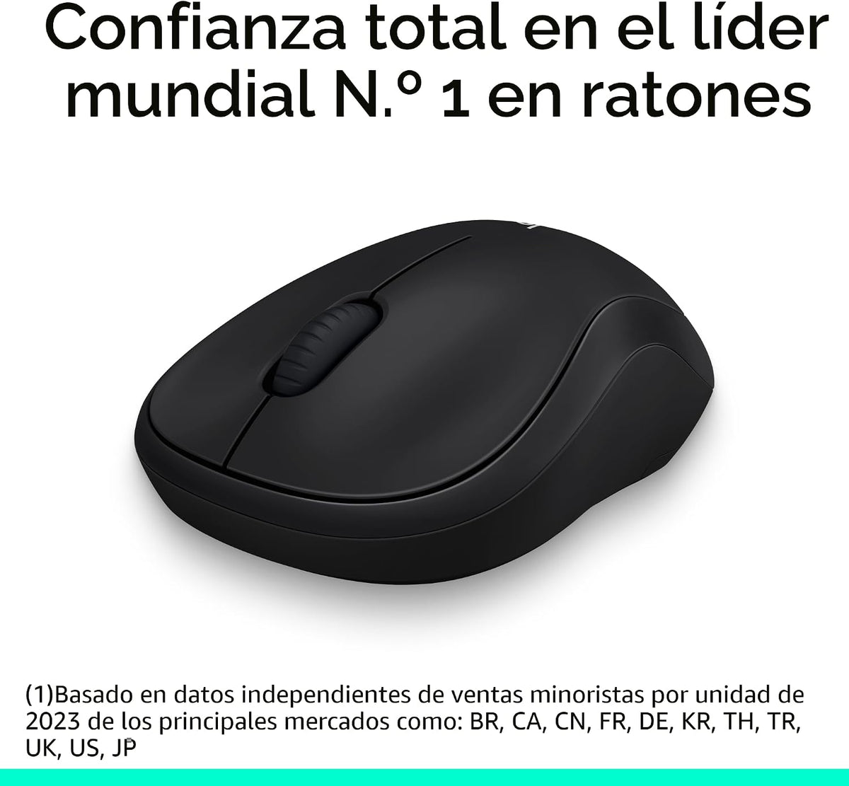 Logitech M185 Ratón Inalámbrico Ambidiestro Compacto con Empuñadura...