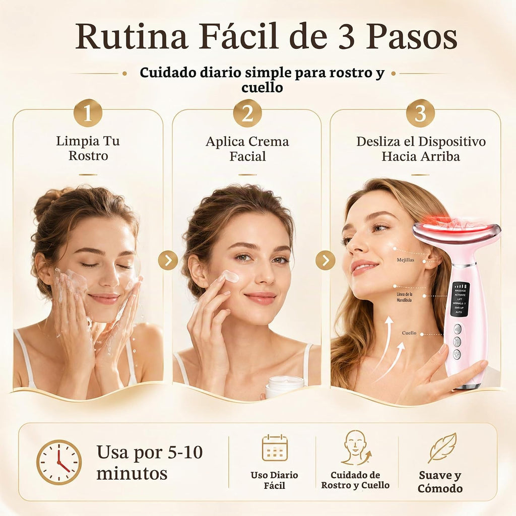 GIHWRRI Herramienta de escultura facial de 7 colores, terapia de lu...